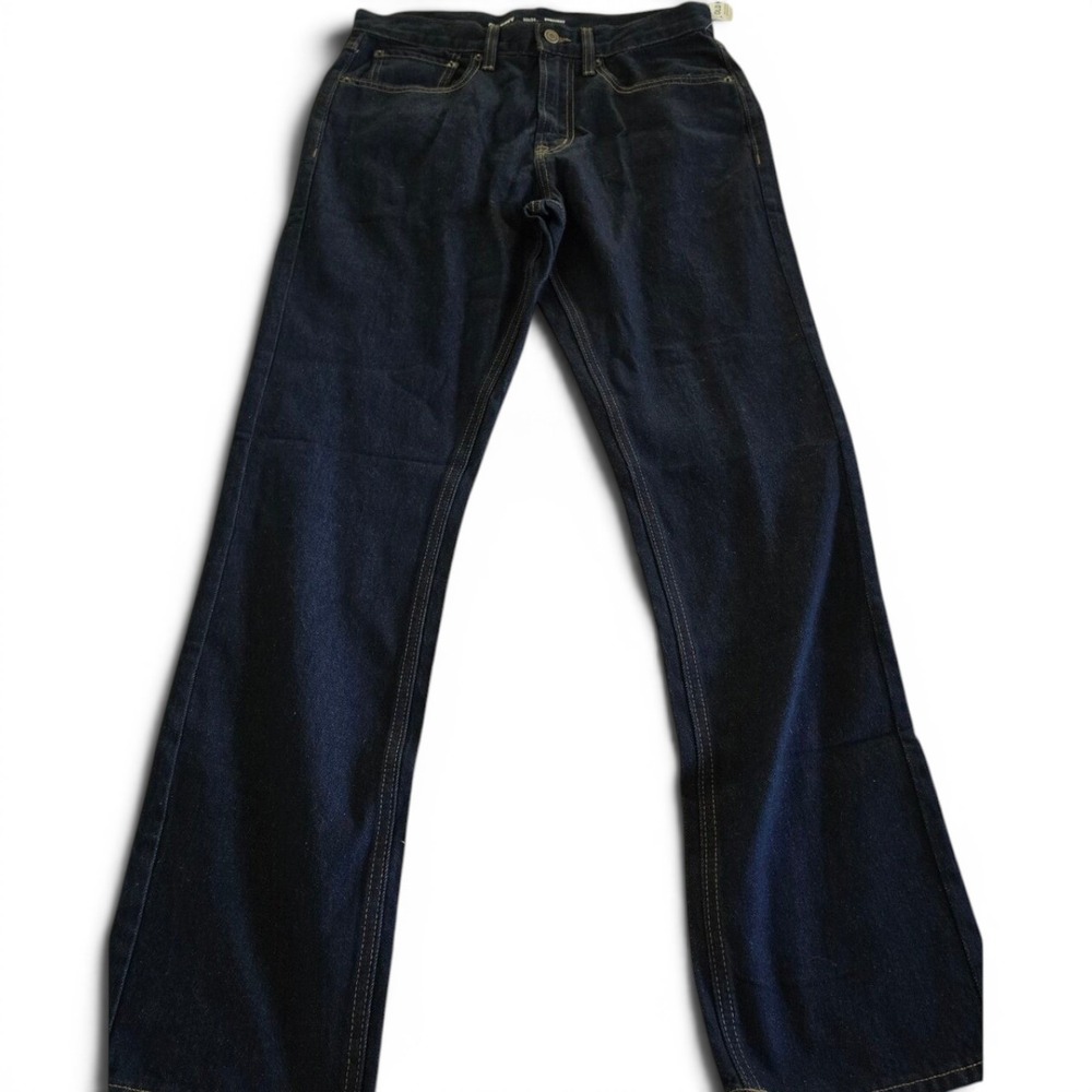 Old Navy Structured Straight Non-Stretch Jeans Mens Dark Rinse 32x34 NWT
